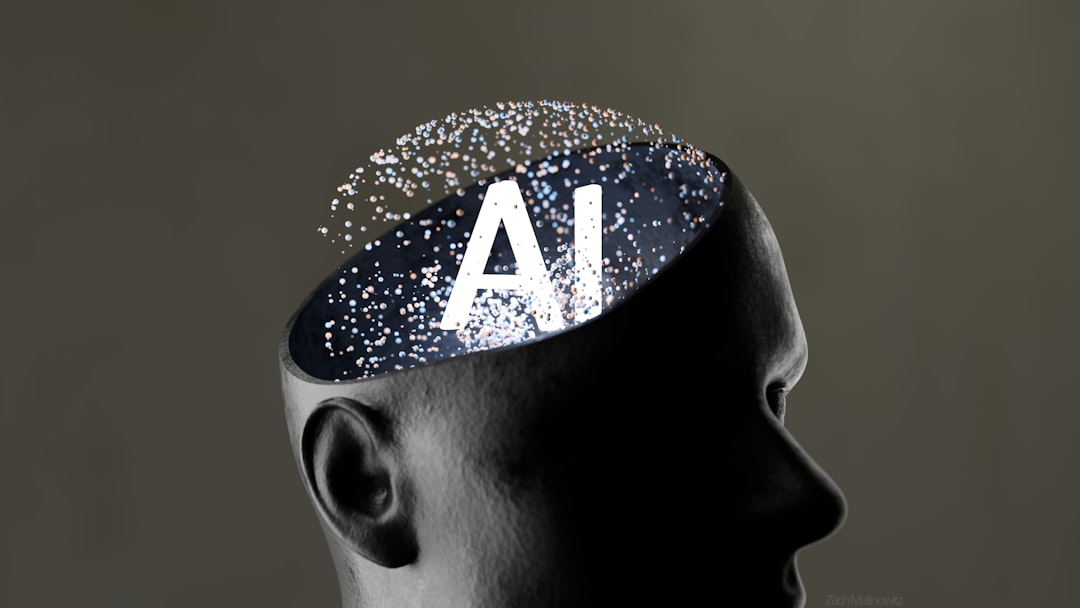 A somewhat commonly-used artistic trope that can be used to illustrate both pro-AI and anti-AI sentiment. Modeled and rendered with Blender Cycles 5.0.1 — Foto: Zach M / Unsplash